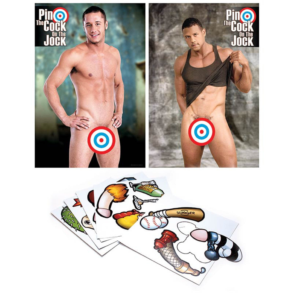 JUEGO PIN THE COCK ON THE JOCK