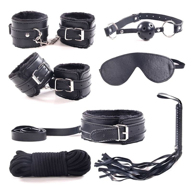 SET BONDAGE NEGRO 7 PIEZAS
