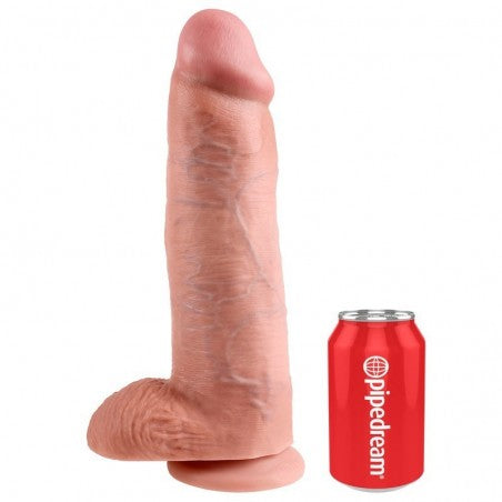 DILDO DE 12 PULGADAS CON TESTICULO KING COCK