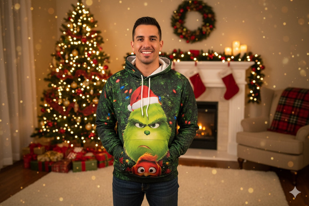 💚 HOODIE GRINCH NAVIDEÑO