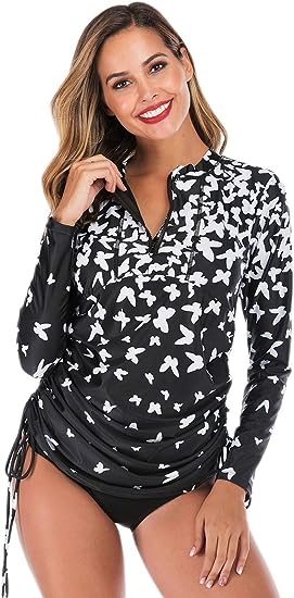 TRAJE DE BAÑO TIPO VESTIDO MANGA LARGA