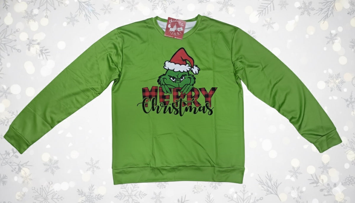 “Sudadera Grinch Travieso 🎅💚 TALLA XL