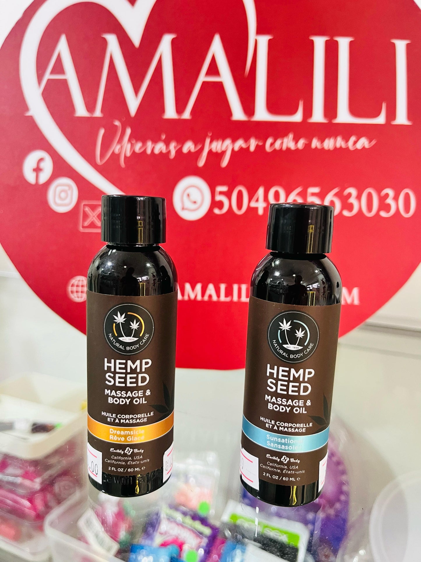 ACEITE PARA MASAJES CON SEMILLA DE CAÑAMO-SUNSATIONAL