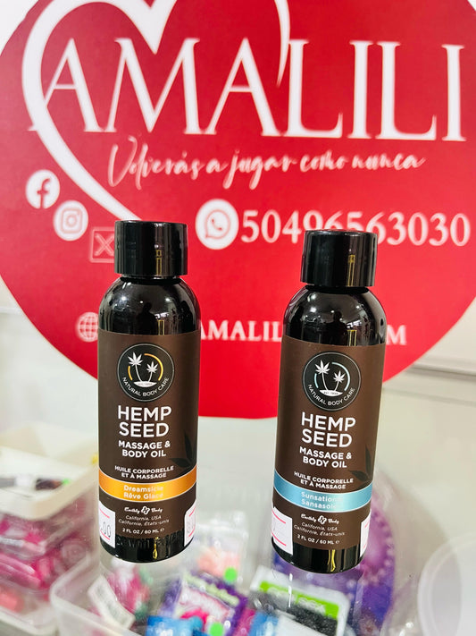 ACEITE DE MASAJES CON SEMILLA DE CAÑAMO -DREAMSICLE