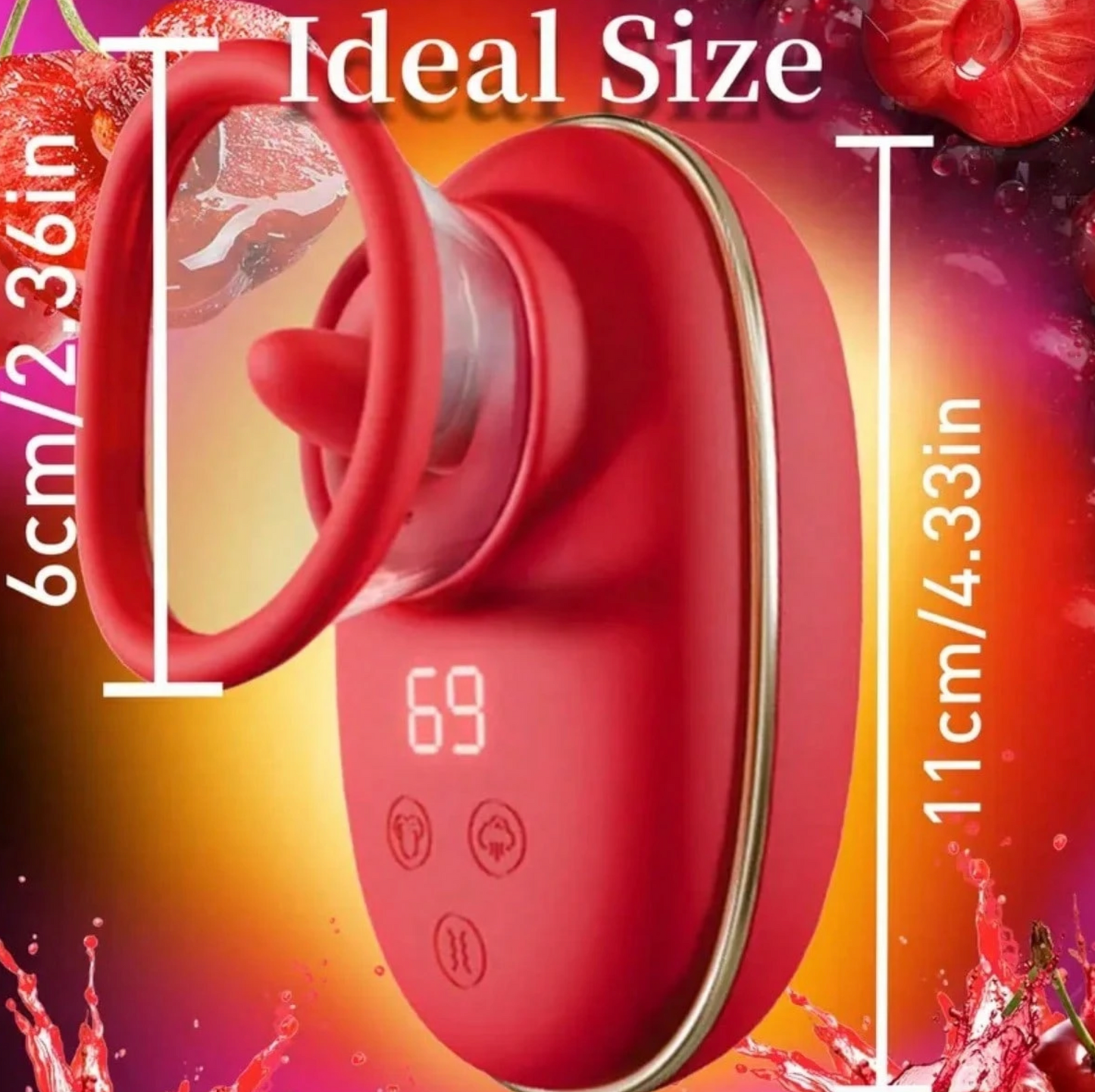 SUCCIONADOR CLÍTORIS CON ANILLO – DOBLE ESTIMULACIÓN 🔴💦