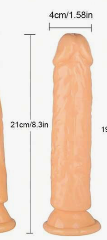 DILDO REALISTA CON BASE – 21 CM DE PLACER 🍑🍆