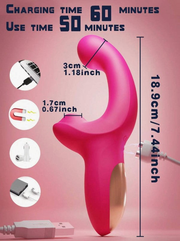 VIBRADOR Y SUCCIONADOR EL DEDO MAGICO