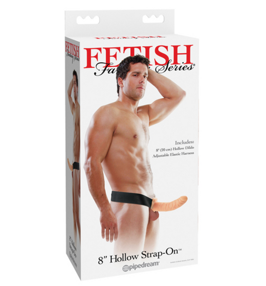 ARNÉS HUECO 8″ SIN VIBRACIÓN – FETISH FANTASY SERIES STRAP-ON