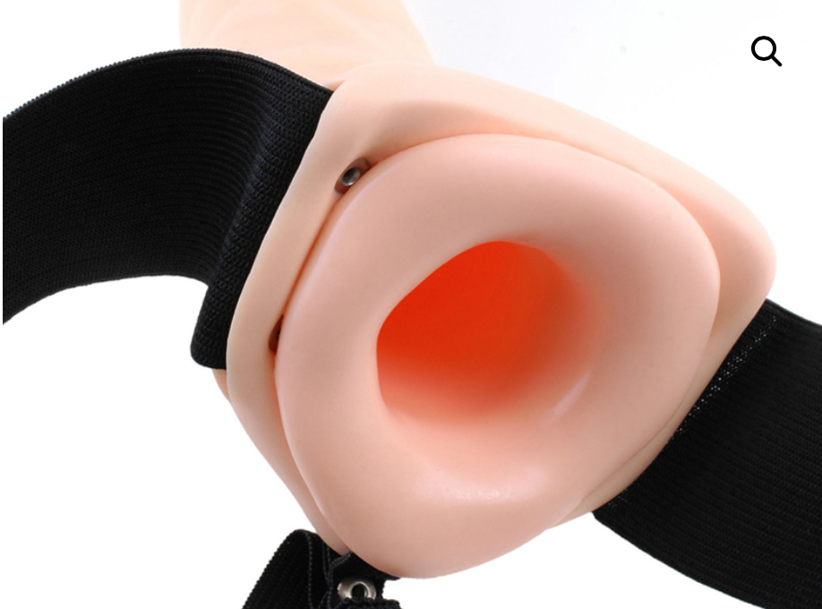 ARNÉS HUECO 8″ SIN VIBRACIÓN – FETISH FANTASY SERIES STRAP-ON