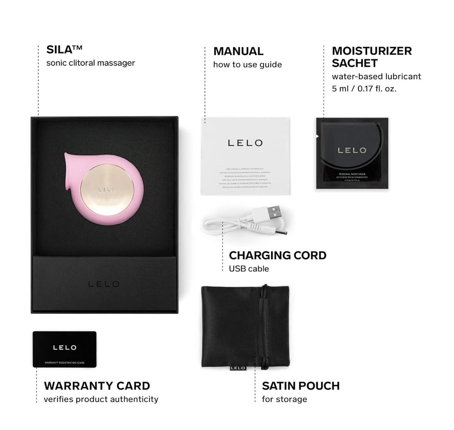 LELO SILA™ MASAJEDOR CLITORAL SONIC – PLACER SUAVE Y ENVOLVENTE