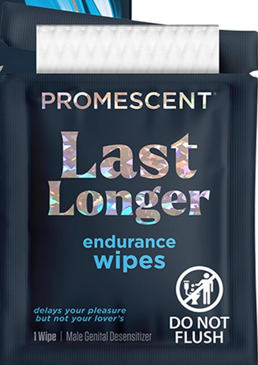 TOALLITA PROMESCENT LAST LONGER | CONTROL DE EYACULACIÓN Y RESISTENCIA MASCULINA