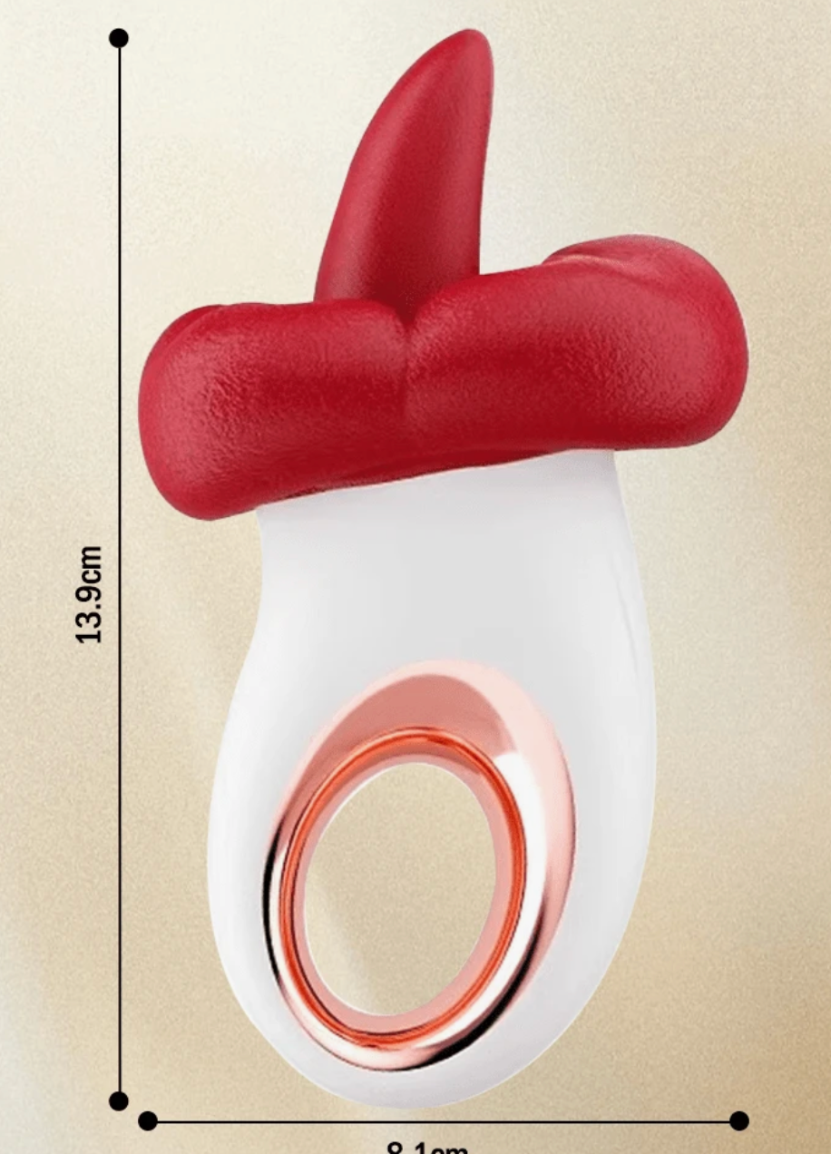 LA CHUPADORA INSACIABLE – LENGUA VIBRADORA RECARGABLE 3 EN 1