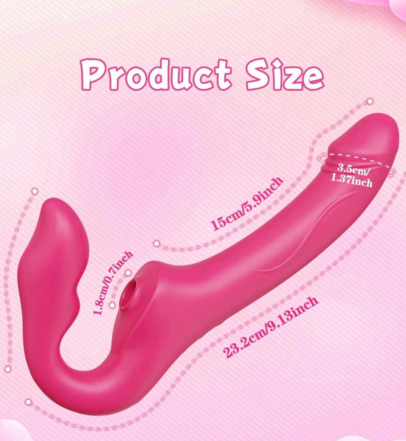 LA SANSÓN ROSADA-DILDO VIBRADOR TRIPLE ESTIMULACIÓN CONTROLADO POR APP – EXPERIENCIA SIN ARNÉS PARA ELLAS Y ELLOS