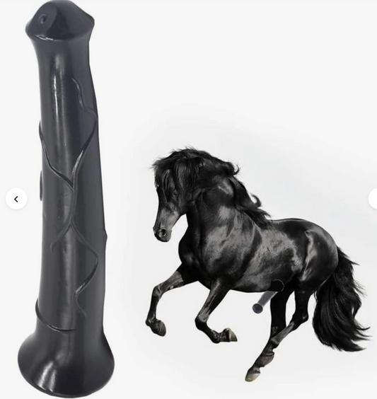 DILDO XXL CABALLO NEGRO – PODER SALVAJE 🐎🖤
