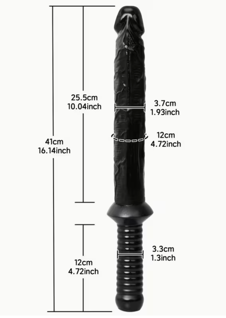Dildo de Penetración Titan XL™ con Mango Ergonómico y Ventosa