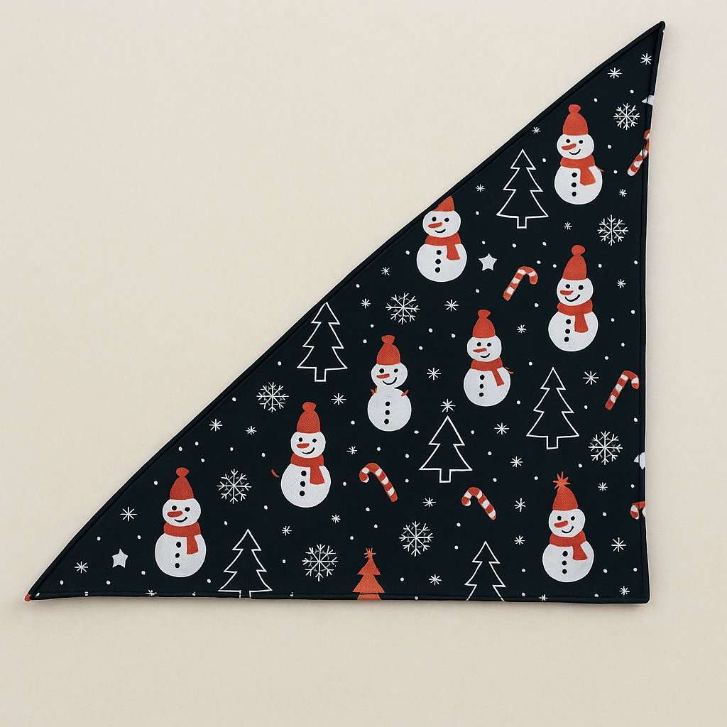 🎄 BANDANAS NAVIDEÑAS DE MUÑECO DE NIEVE PARA PERRO 🐶✨