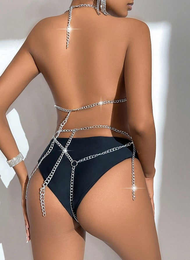 CONJUNTO SEXY CON CADENA