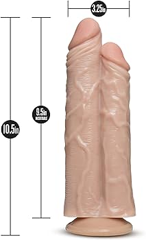 VIBRADOR DR. SKIN DR. DOUBLE STUFFED 10.5 PULGADAS