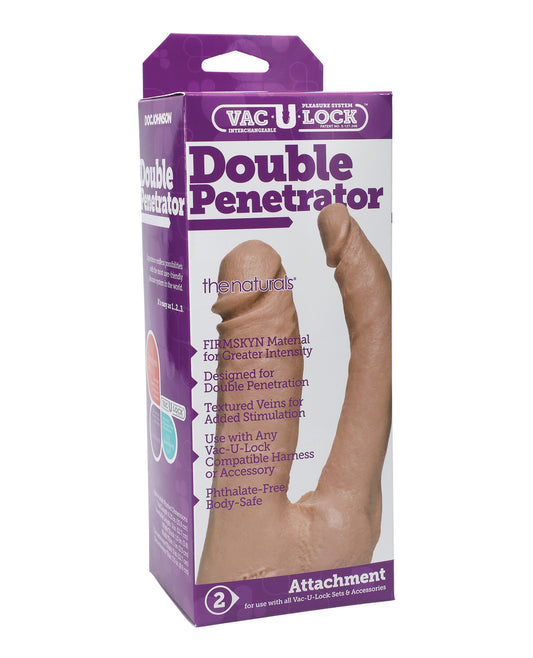 DILDO DOBLE PENETRACIÓN VAC-U-LOCK | DISEÑO REALISTA COMPATIBLE CON ARNÉS
