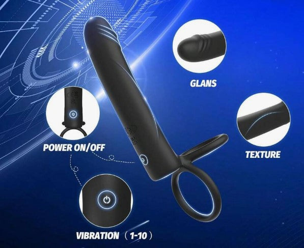 DILATADOR VIBRADOR ANAL DOBLE PENETRACION