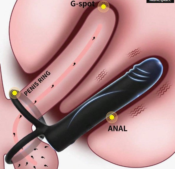 DILATADOR VIBRADOR ANAL DOBLE PENETRACION