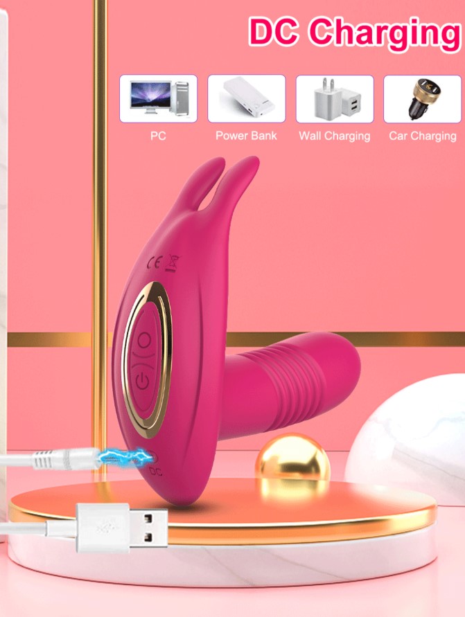 VIBRADOR CONEJO TRAVIESO DOBLE ESTIMULACIÓN CON APP ROSADO