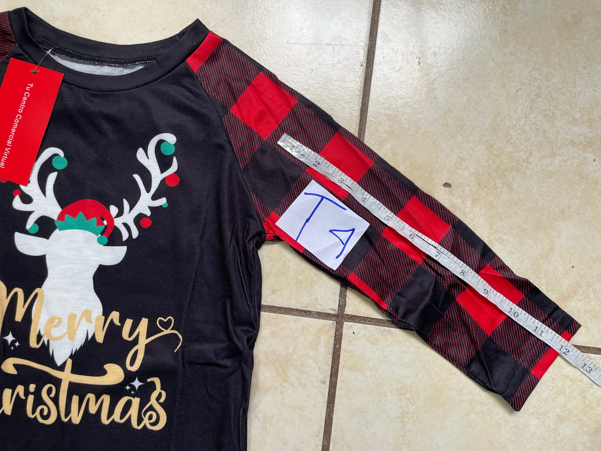 ❤️ PIJAMA NAVIDEÑA INFANTIL “A HOLLY JOLLY CHRISTMAS” – 4 AÑOS
