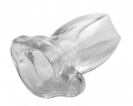 PLUG ANAL TRANSPARENTE Y HUECO – MASTER SERIES “GAPE GLORY”