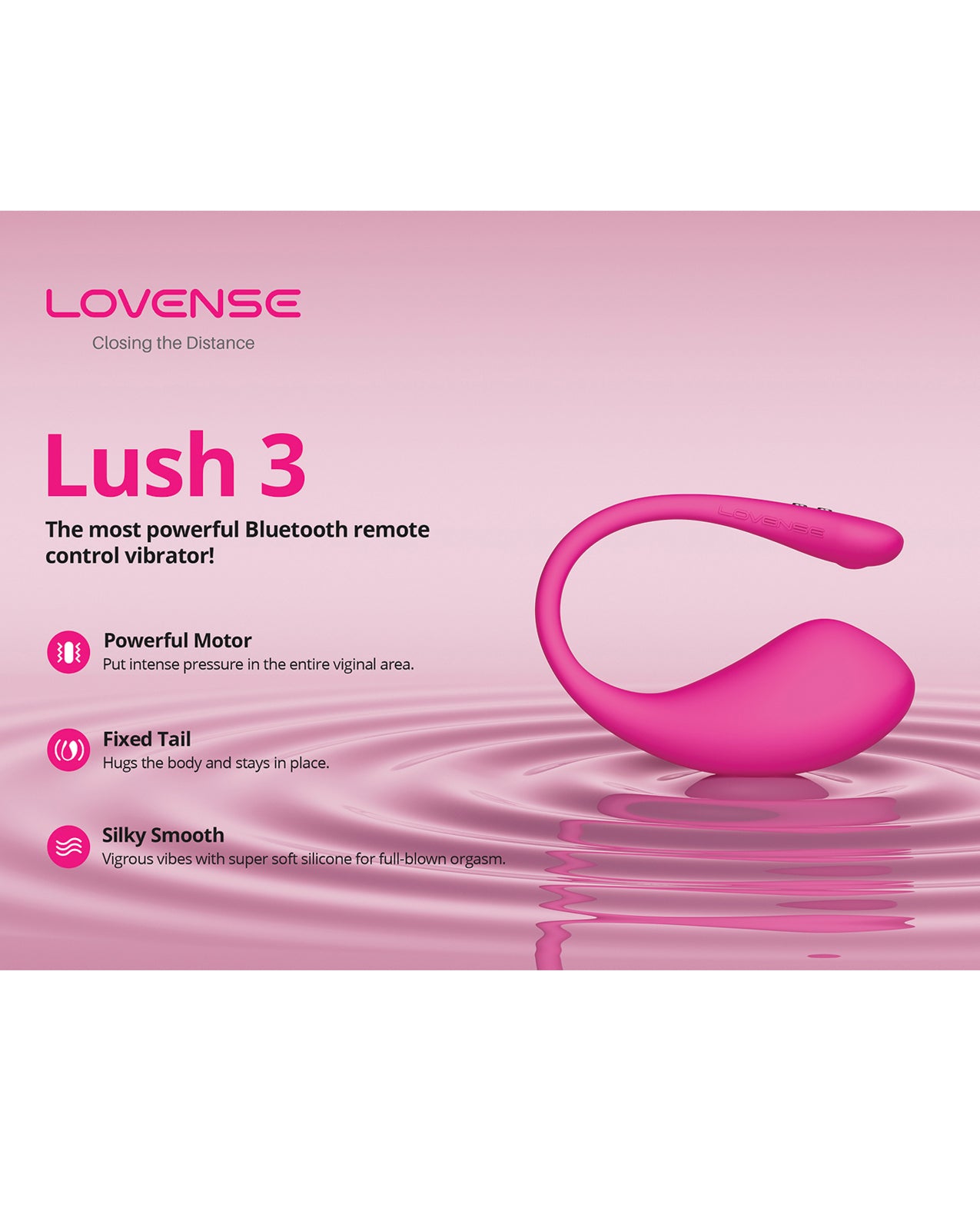 LUSH 3 DE LOVENSE – VIBRADOR INTELIGENTE CON APP, RECARGABLE Y SILENCIOSO