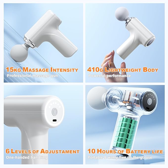 MINI MASAJEADOR MUSCULAR ANTI ESTRES RECARGABLE