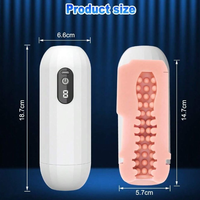 MASTURBADOR VIBRADOR CON AUDIFONOS