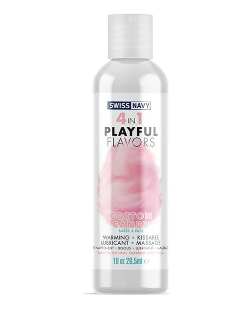 LUBRICANTE 4 EN 1 DE SABORES PLAYFUL . SWISS NAVY, 1 OZ.