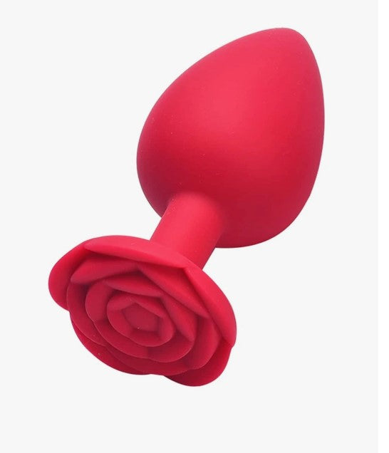 PLUG ANAL DE SILICONA MÉDICA COLOR ROJO POR TAMAÑOS