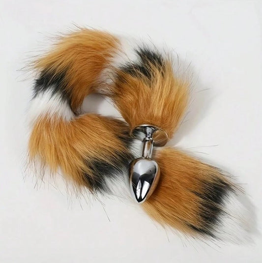 PLUG ANAL COLA DE ZORRO MULTICOLORES