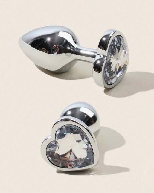 PLUG ANAL METALICO CORAZON SURTIDO TALLA L