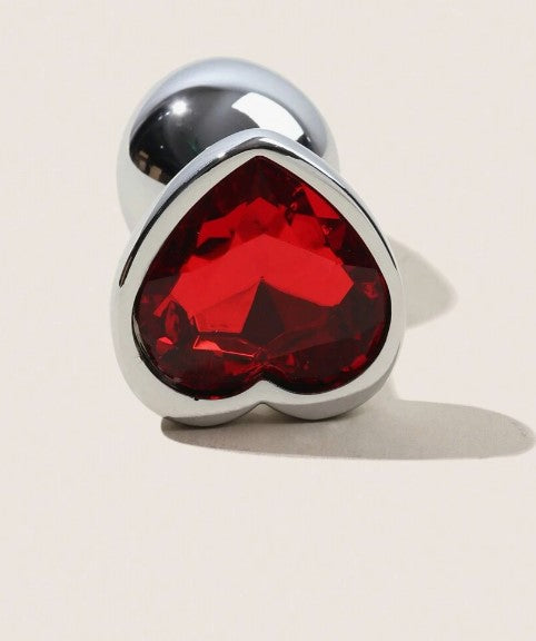 PLUG ANAL METALICO CORAZON SURTIDO TALLA L