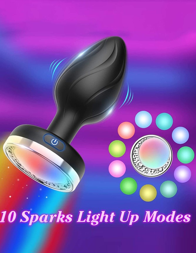 PLUG ANAL VIBRADOR DE LUCES LED DE CONTROL