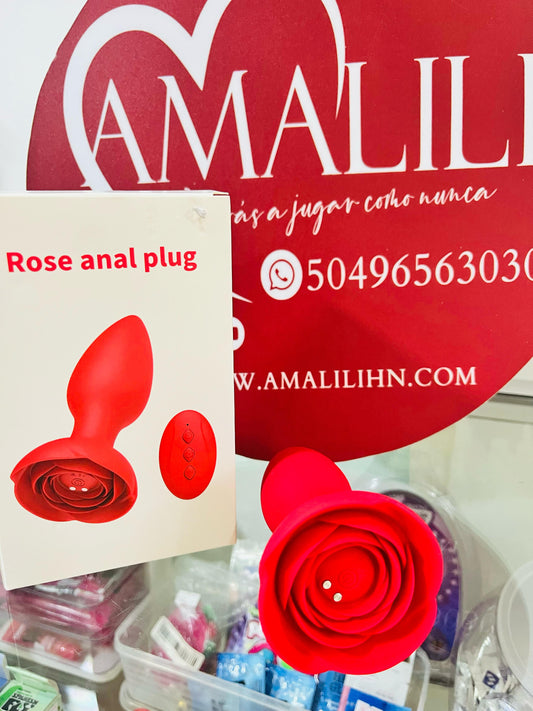 PLUG ANAL ROJO CONTROL REMOTO LA ROSA MAS GRANDE DEL JARDIN