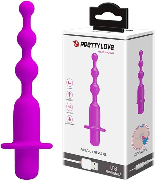 VARITA VIBRADORA DE BOLAS ANALES PRETTY LOVE HERMOSA