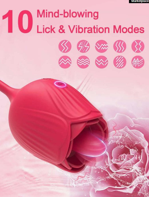 🔥 La Gritona Interconectada 🔥VIBRADOR LENGÜITA + PUNTO G CON CONEXIÓN FLEXIBLE – DOBLE PLACER INTENSO💥
