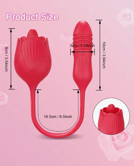 🔥 La Gritona Interconectada 🔥VIBRADOR LENGÜITA + PUNTO G CON CONEXIÓN FLEXIBLE – DOBLE PLACER INTENSO💥