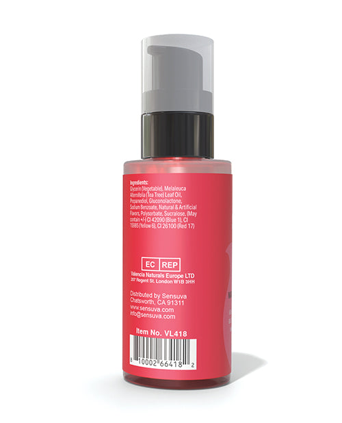 GEL DE MASAJEADOR EFECTO CALOR SIZZLE LIPS - SABOR FRESA