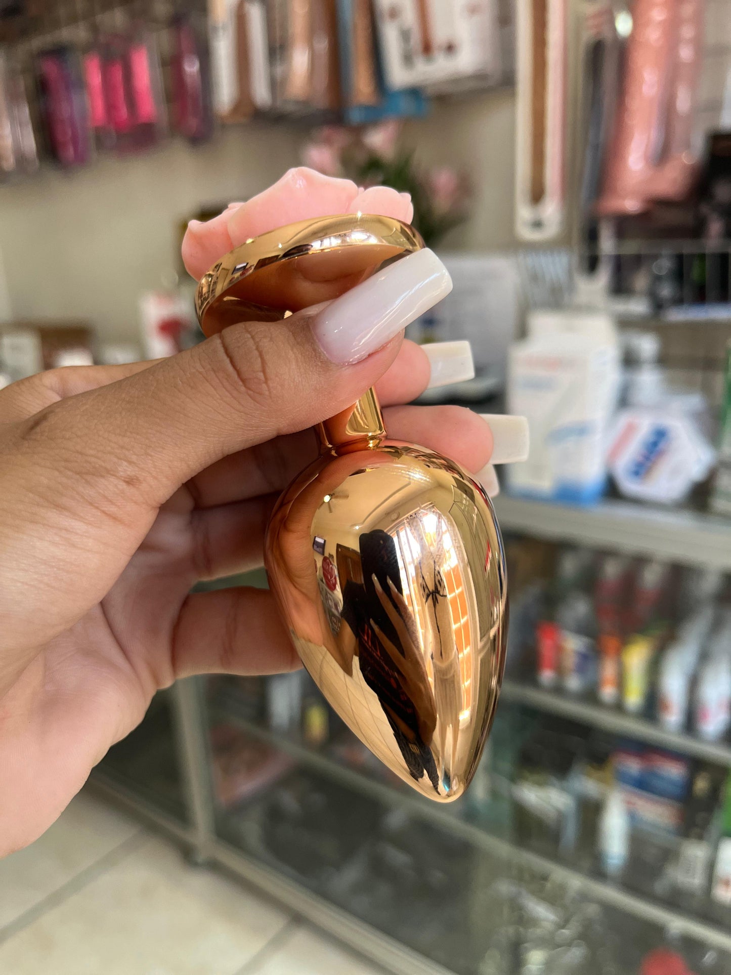 PLUG ANAL ESTILO ROSA GOLDEN
