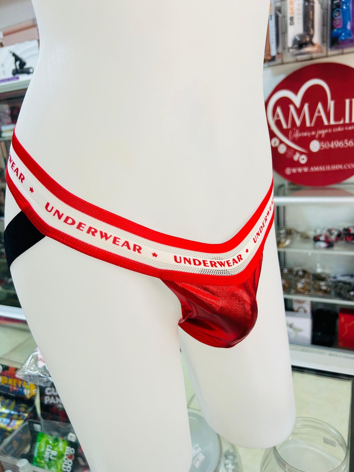SUSPENSORIO MASCULINO ROJO