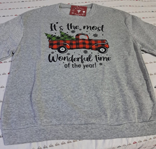 🎄 SUÉTER NAVIDEÑO GRIS “EL MEJOR TIEMPO DEL AÑO”