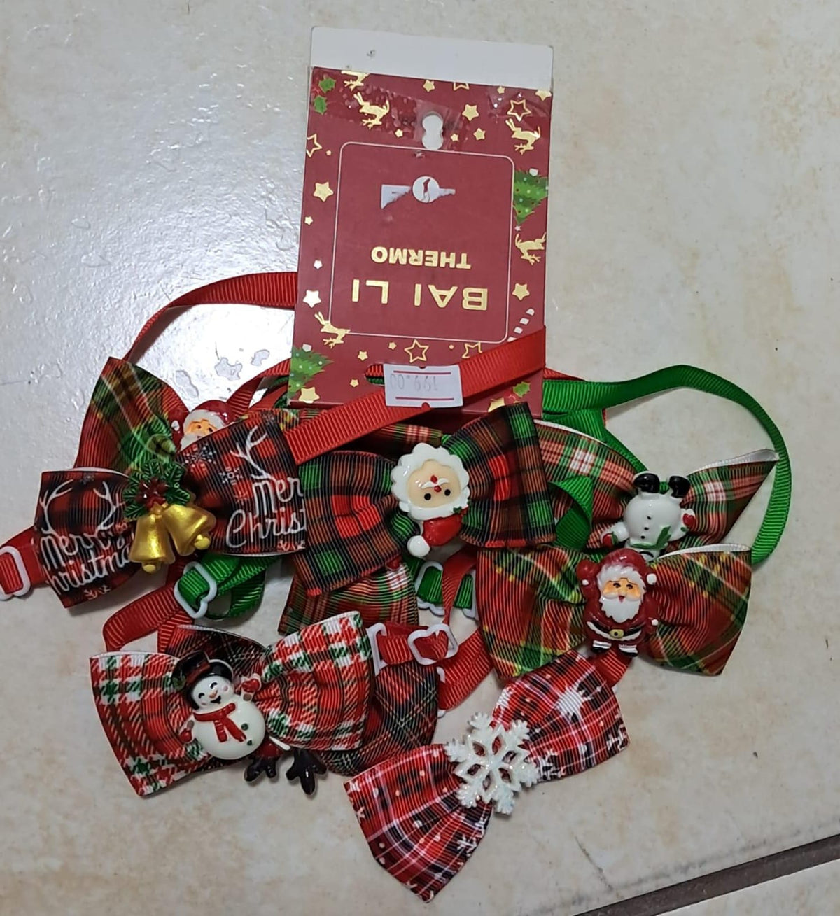 🎄 MOÑOS PARA MASCOTA NAVIDEÑOS DECORATIVOS CON FIGURAS FESTIVAS