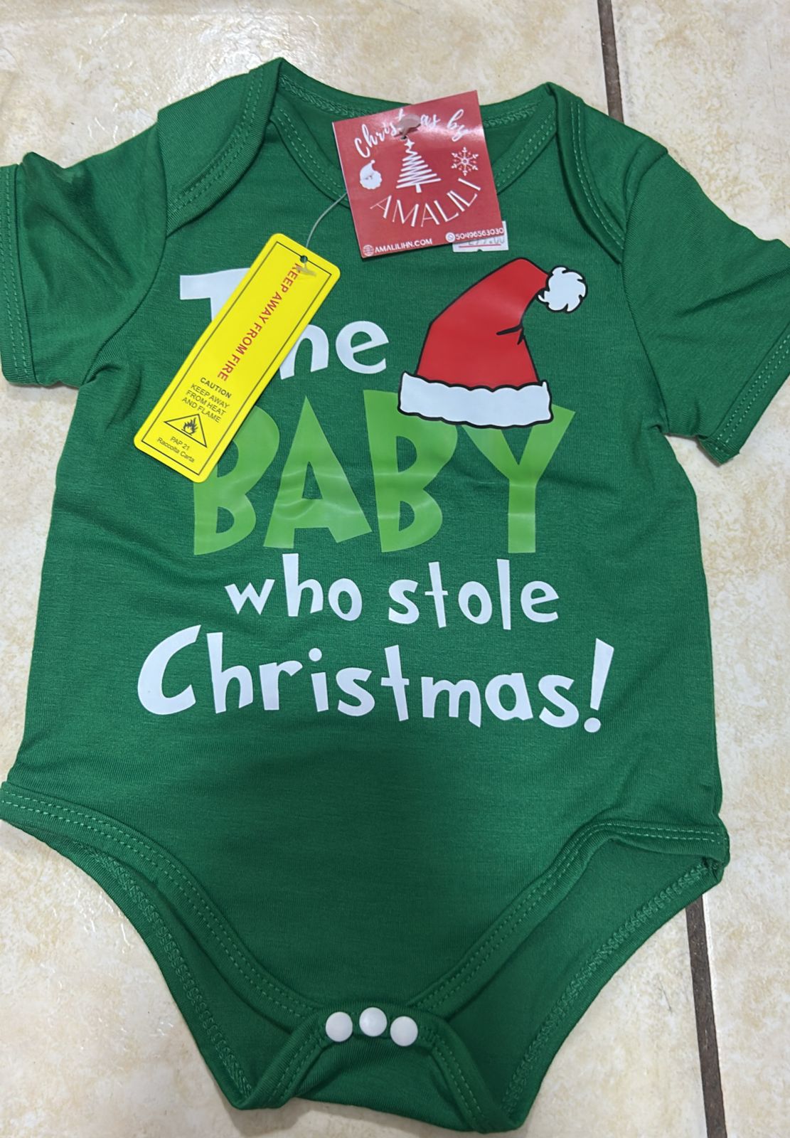 🎄 MAMELUCOS NAVIDEÑOS PARA BEBÉ SURTIDO– GINGERBREAD Y THE BABY WHO STOLE CHRISTMAS 3-6 MESES