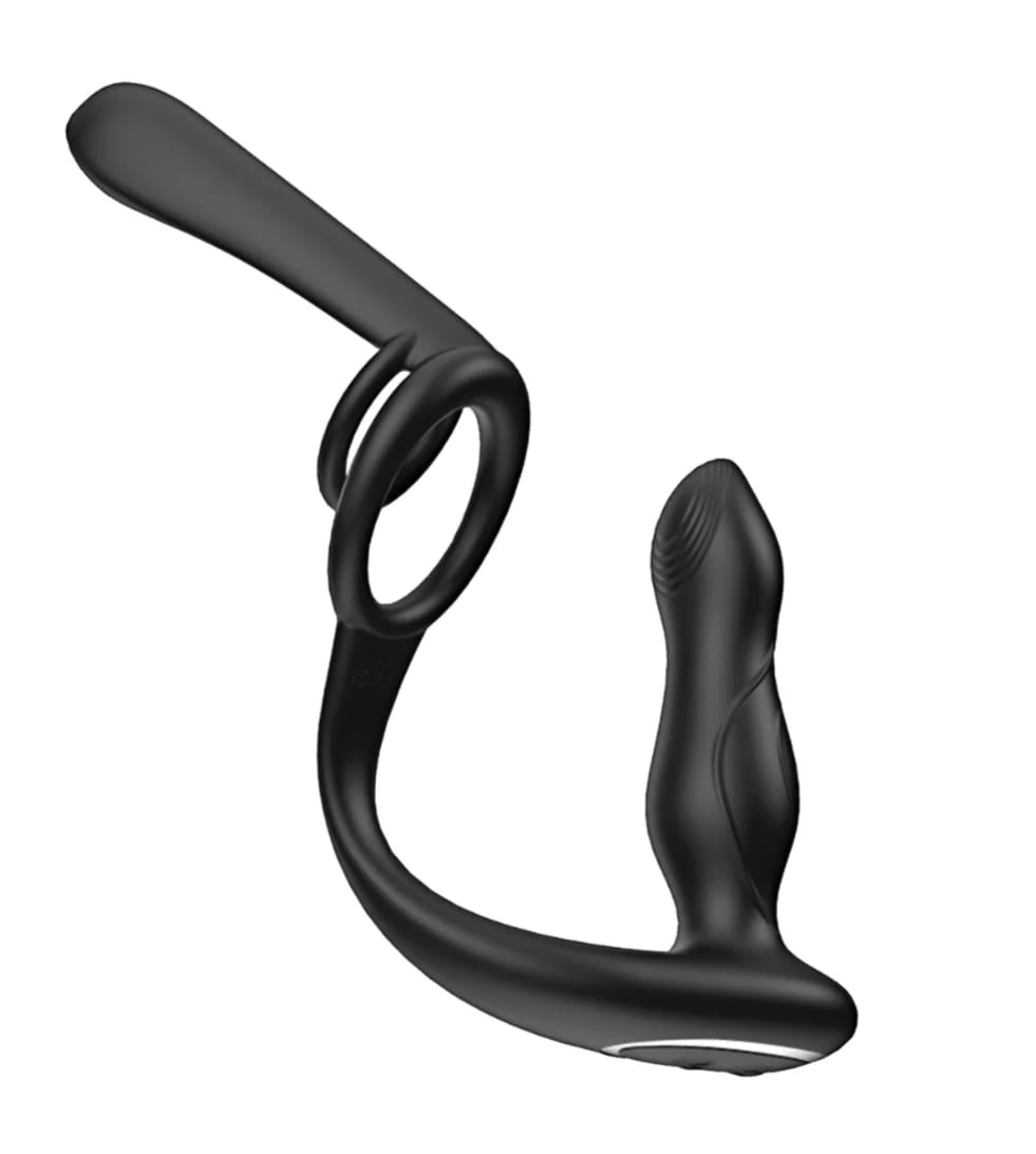 Enhancer vibro plug & penis sheath dual motor