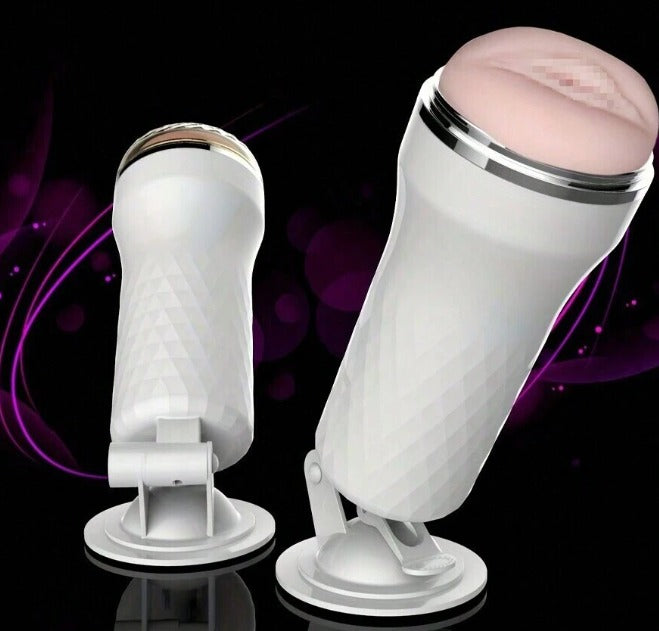 MASTURBADOR BLANCO CON SOPORTE