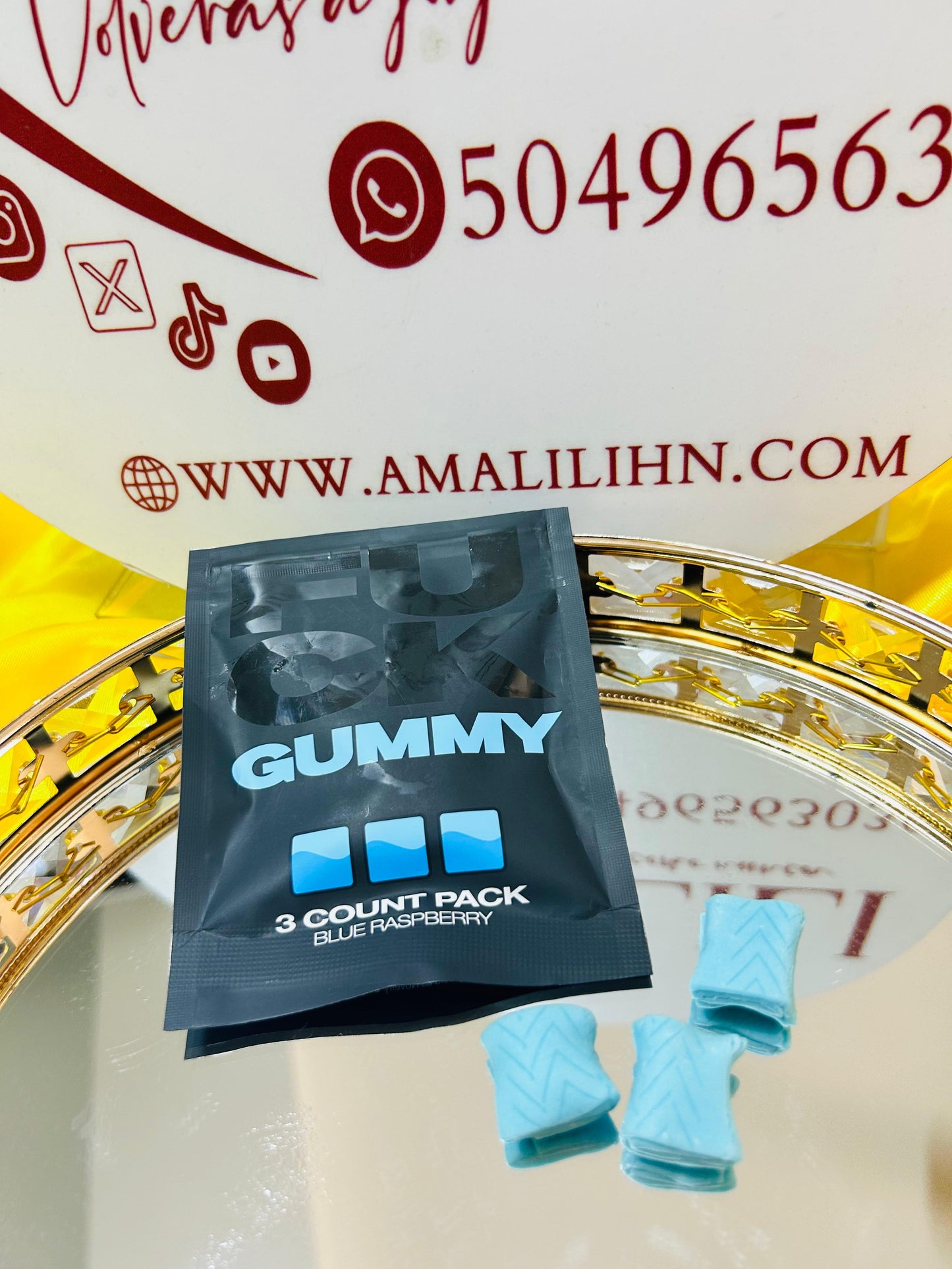 💥 F*CK GUMMY – GOMITAS ESTIMULANTES AZUL RASPBERRY (3 unidades)